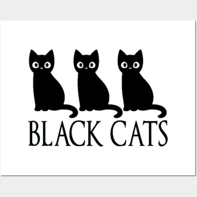 Black Cats Wall Art by  bullfarm